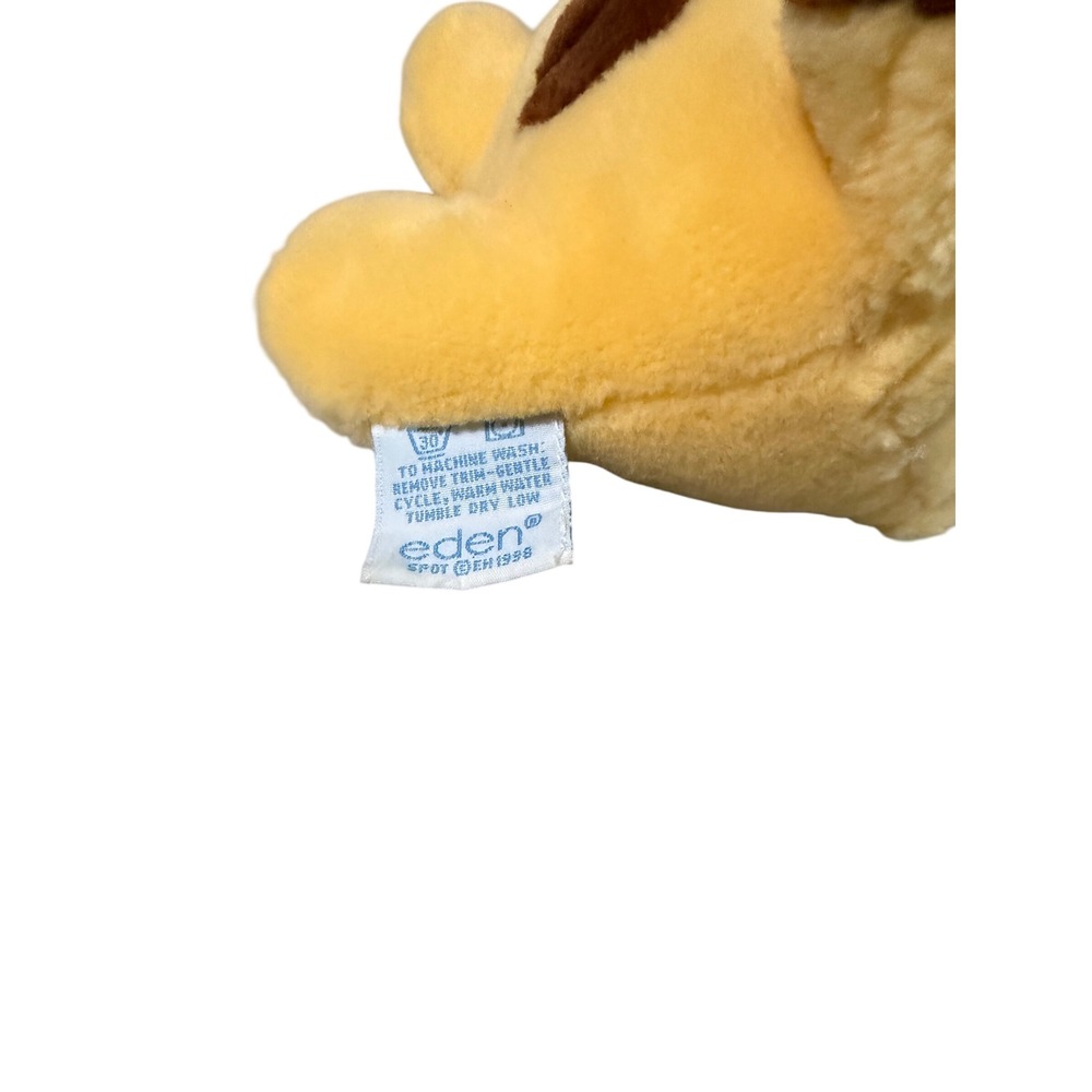 Vintage 1998 Eden Spot the Dog Plush Yellow Brown Spotted Puppy Stuffed Animal - Picture 3 of 3
